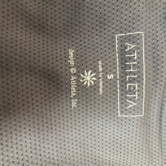 Athleta Quick Step Capri Athletic Leggings Black and Pink  819214 - Picture 11 of 11